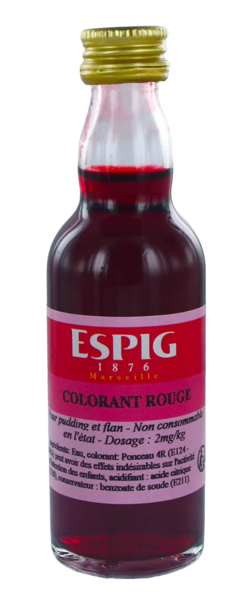 Colorant rouge liquide 50ml Espig