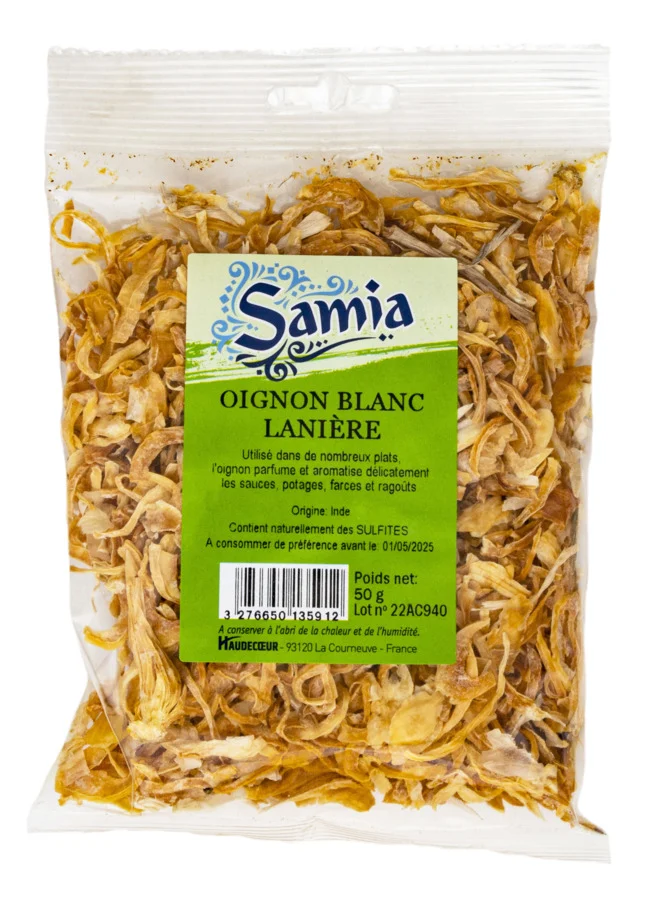 Oignon blanc lanière 50 g Samia