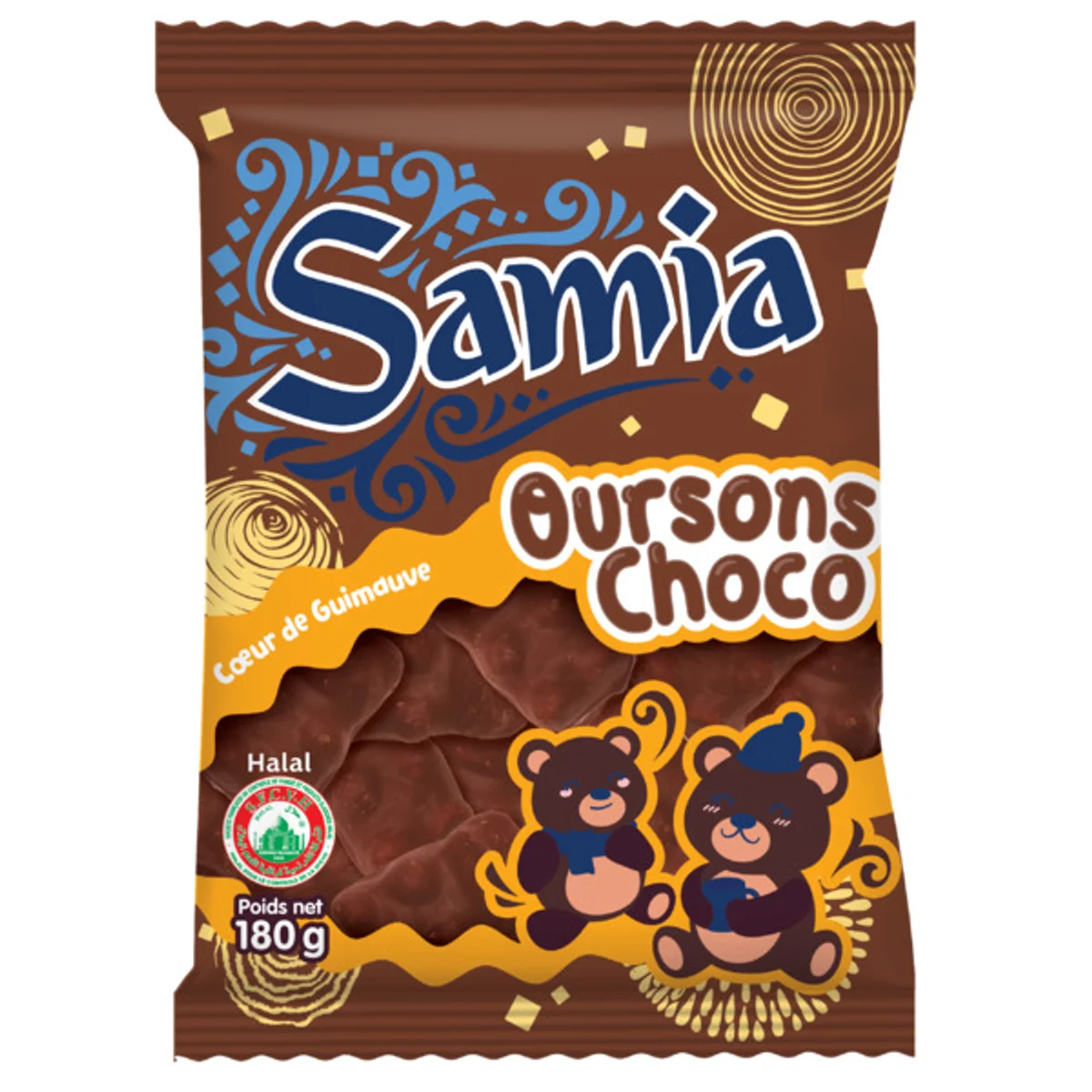 Oursons guimauve au chocolat Samia