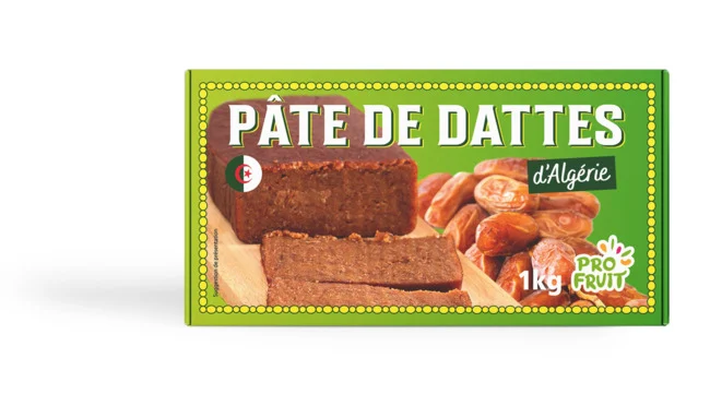 Pâte de dattes d'Algerie (carton) 1 kg Profruit