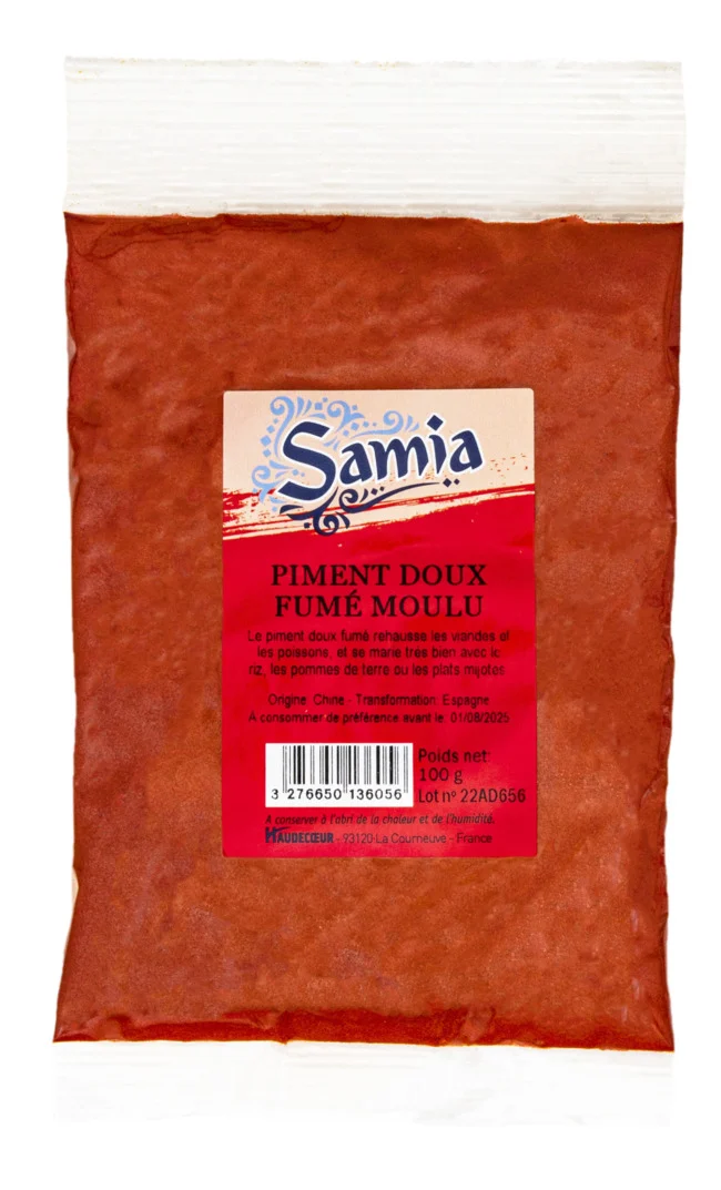 Piment doux fumé moulu 100 g Samia