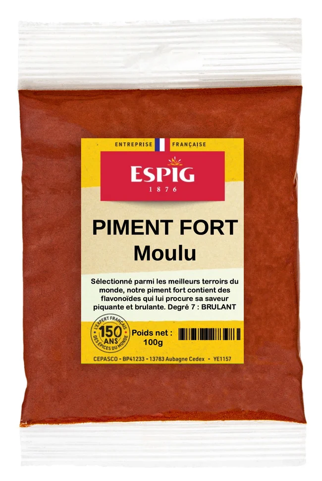 Piment fort moulu 100g Espig