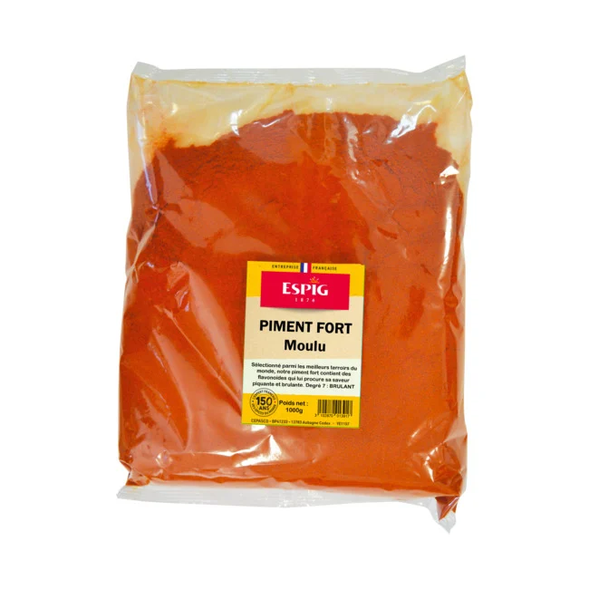 Piment fort moulu 1kg Espig