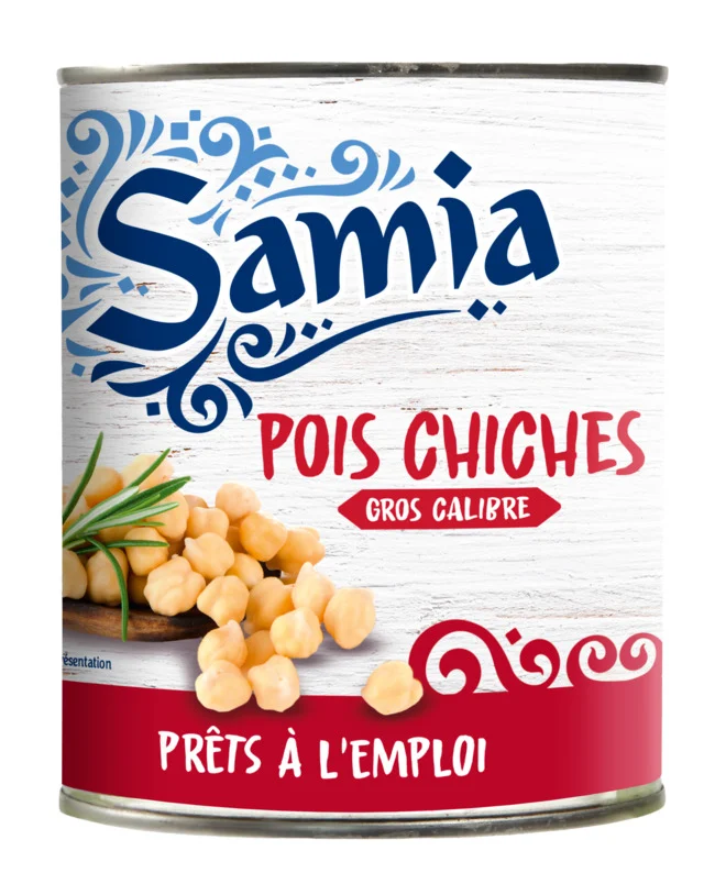 Pois chiches en conserve 4/4 800 g Samia