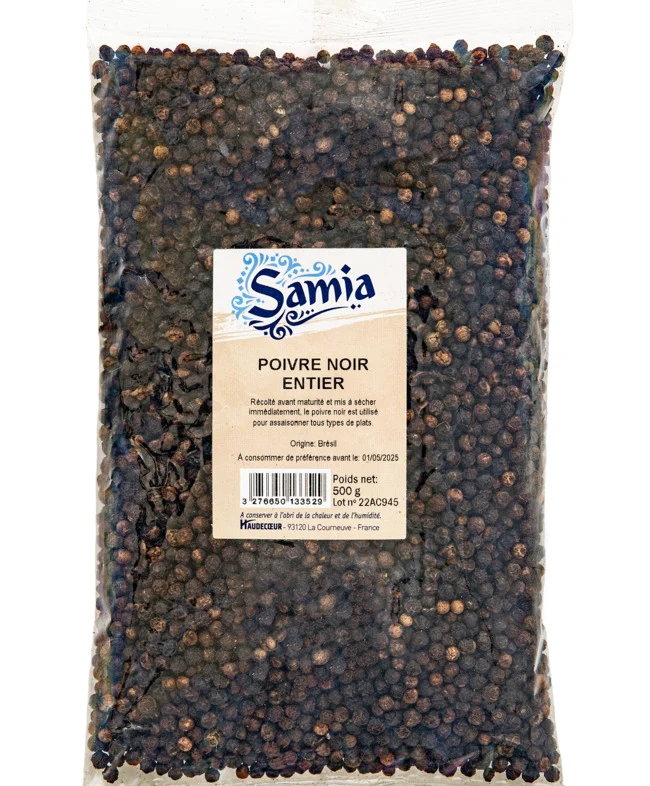 Poivre noir entier 500 g Samia