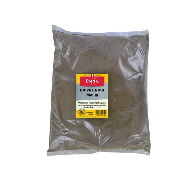 Poivre noir moulu 1kg Espig