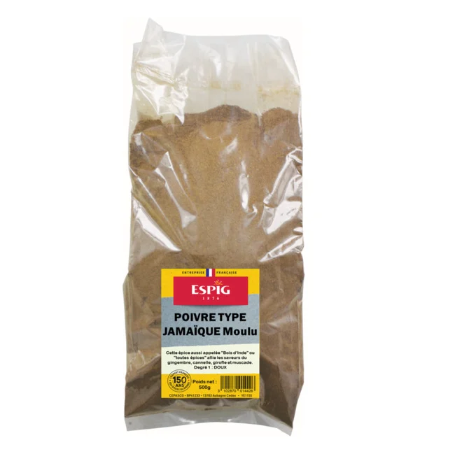 Poivre type Jamaïque moulu 500g Espig