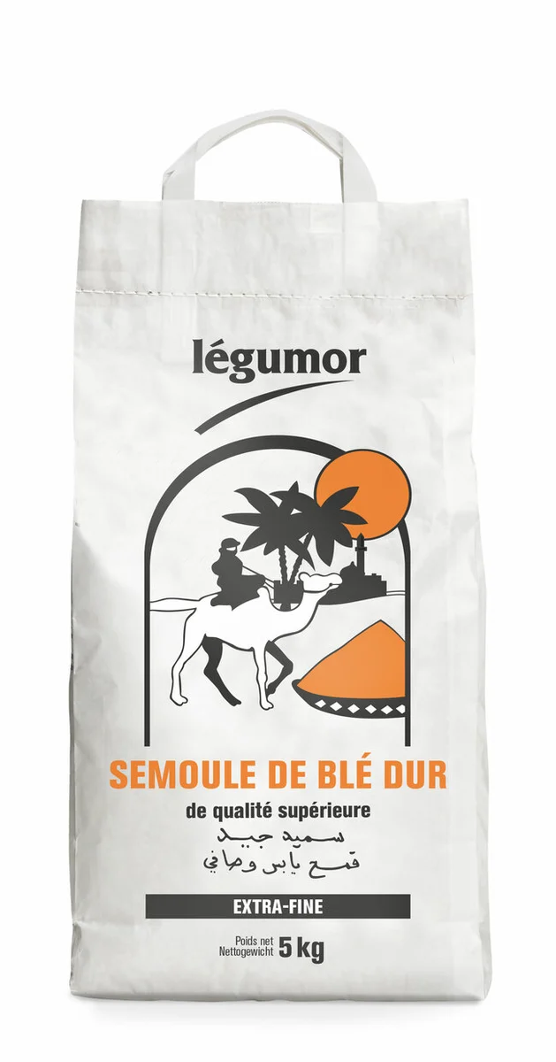 Semoule de blé extra-fine 5 kg Legumor