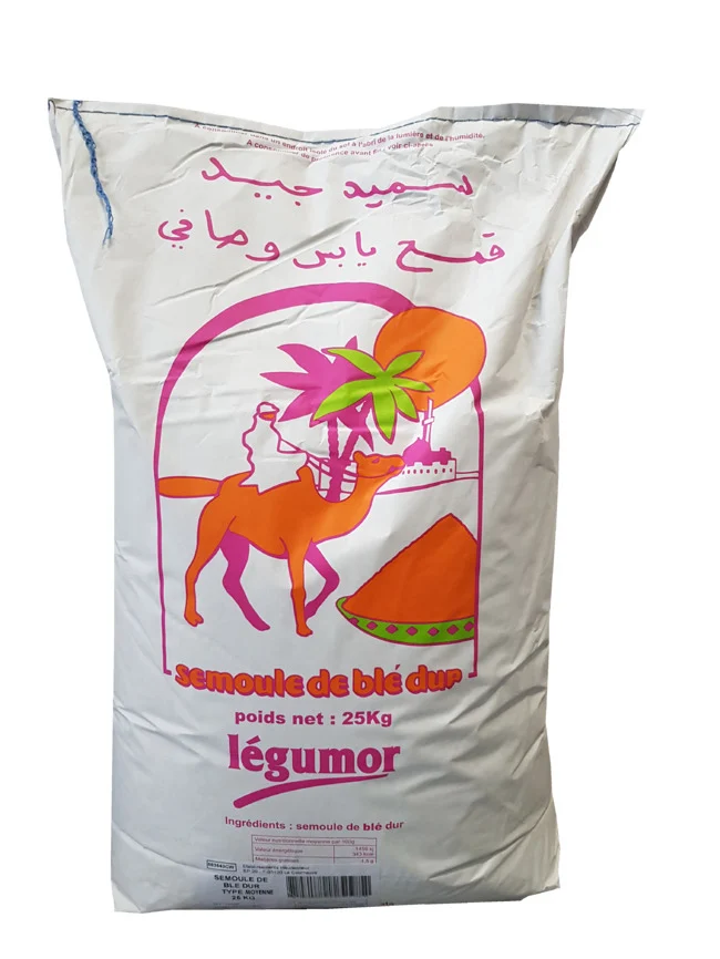 Semoule de blé moyenne 25 kg Legumor