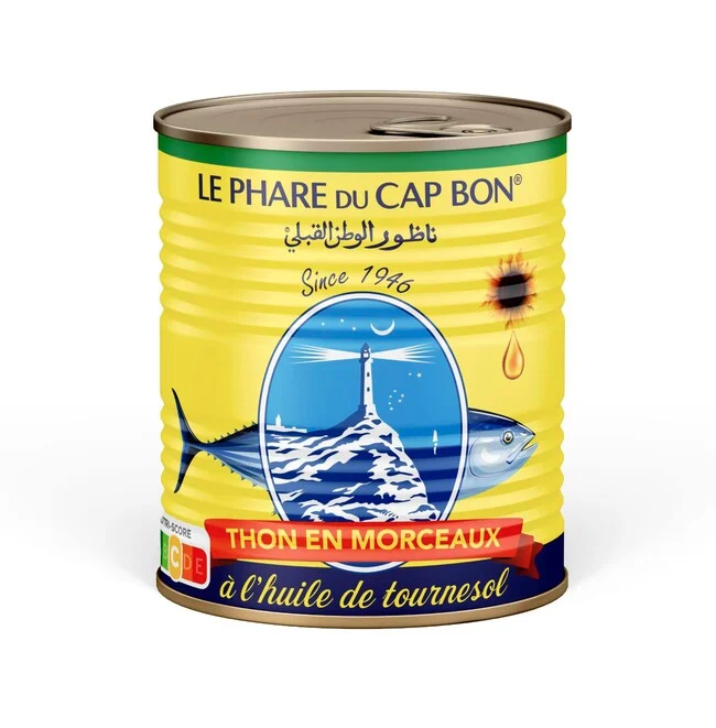 Thon en morceaux à l'huile 780g Phare du Cap Bon