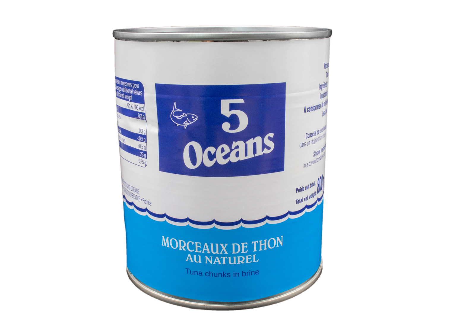 Thon morceaux au naturel 4/4 Cinq Océans